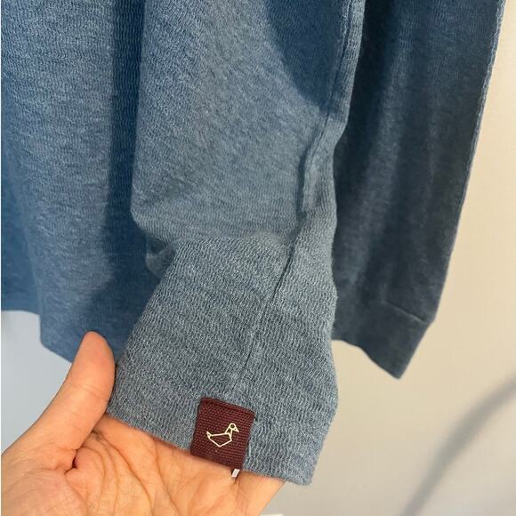 NWOT Alesbury Riverdale Thermal Henley | Blue Heather | sz. Men's XXL | Gorpcore - Picture 5 of 7